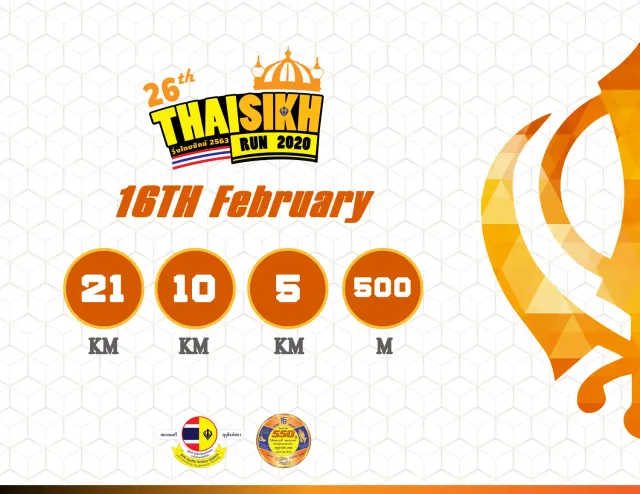 26th Thai Sikh Run's banner