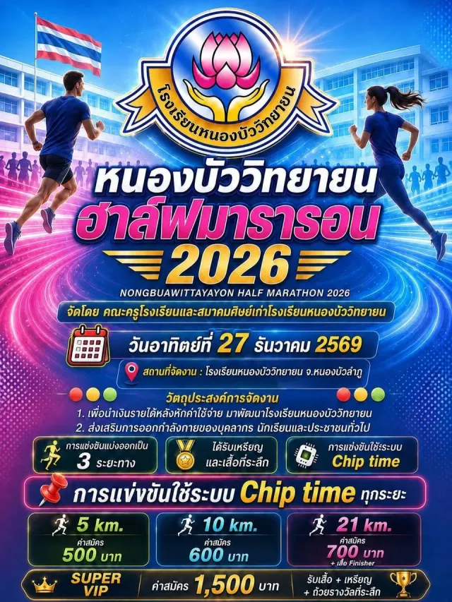 Nongbuawittayayon Half Marathon 2026