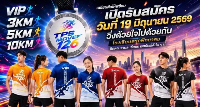 TPS Move 126 วิ่งด้วยใจ ไปด้วยกัน โรงเรียนตากพิทยาคม