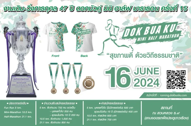 DOK BUA KU MINI HALF MARATHON #15's banner