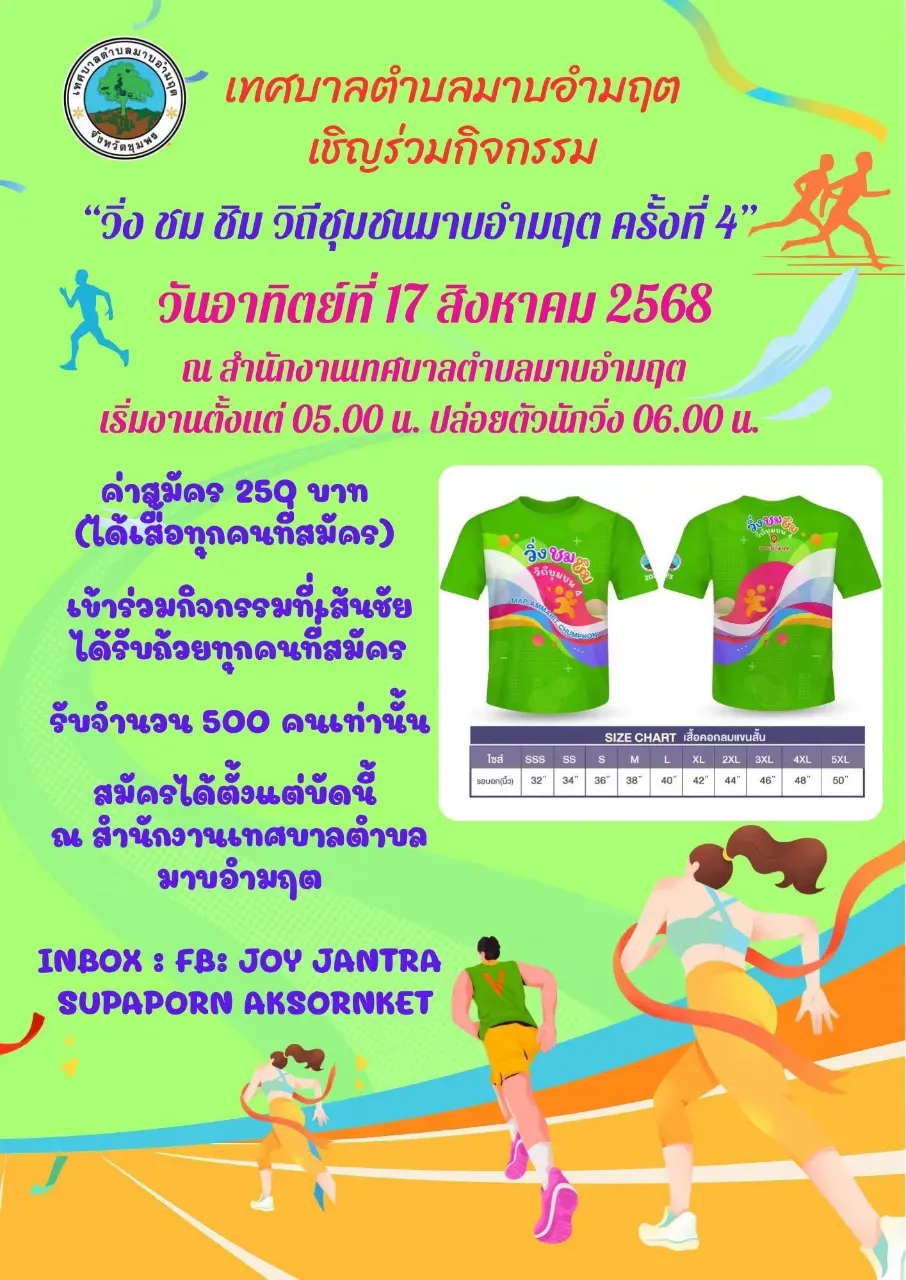 วิ่ง ชม ชิม วิถีชุมชนมาบอำมฤต ครั้งที่ 4's banner