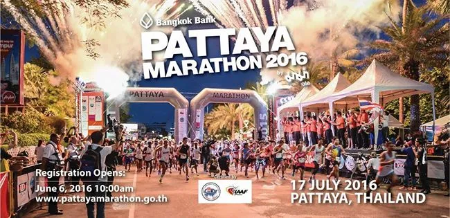 Pattaya Marathon's banner
