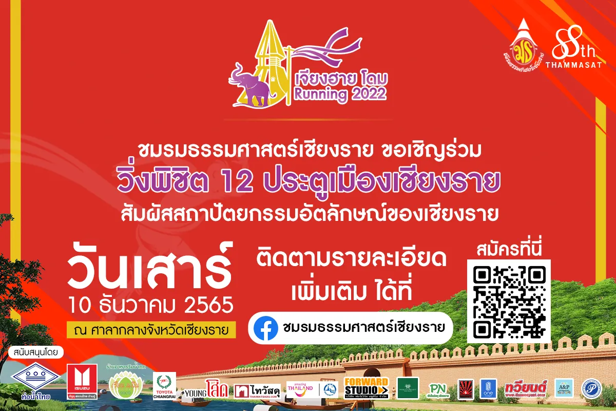 Chiang Rai Dome Running 2022's banner