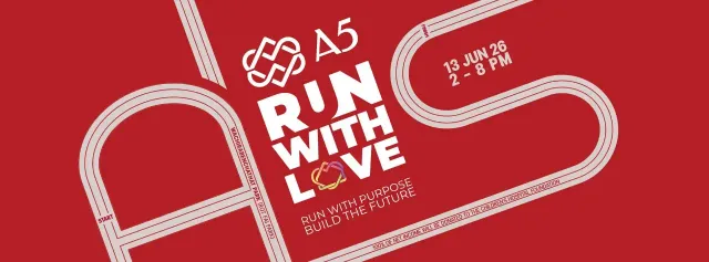 A5 RUN WITH LOVE's banner