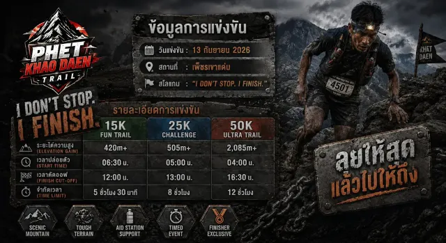 Phet Khao Daen Trail 2026's banner