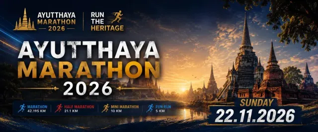 Ayutthaya Marathon 2026 - Run With Heritage 's banner