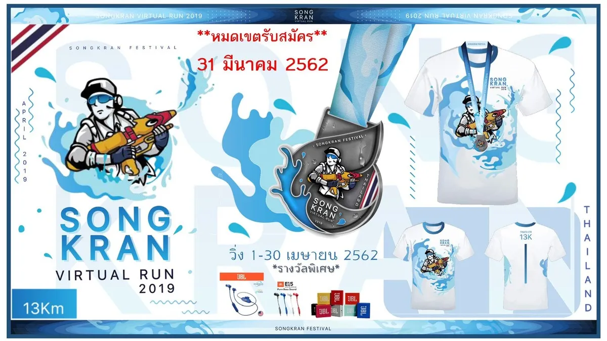 Songkran Virtual Run 2019's banner