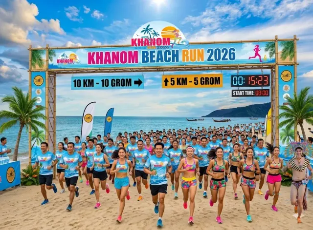 Khanom Beach Run 2026's banner