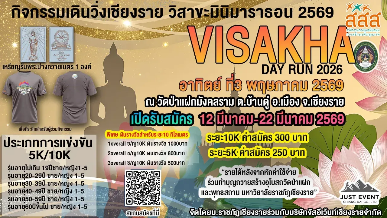 Visaakha Chiang Rai Run's banner
