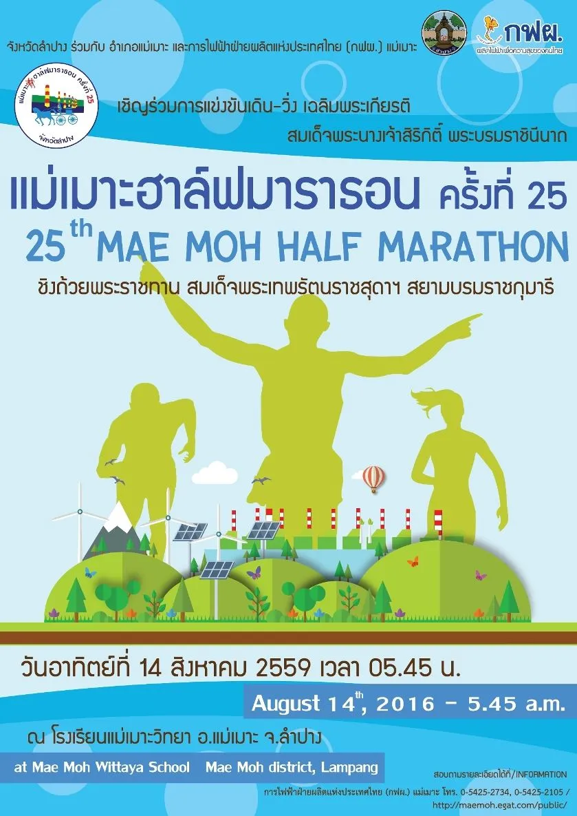 แม่เมาะฮาล์ฟมาราธอน ครั้งที่ 25's banner