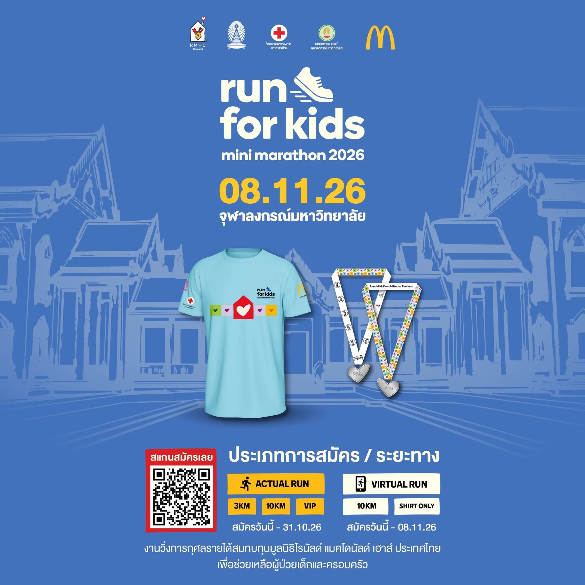Ronald McDonald House Mini Marathon Run For Kids วิ่งเพื่อน้อง 2026's banner