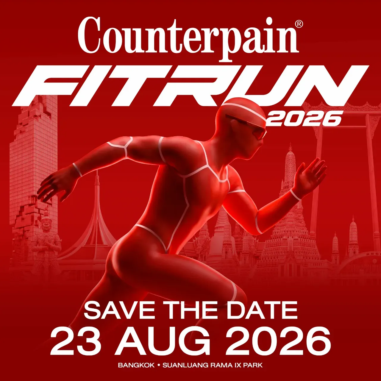 Counterpain FIT RUN 2026's banner