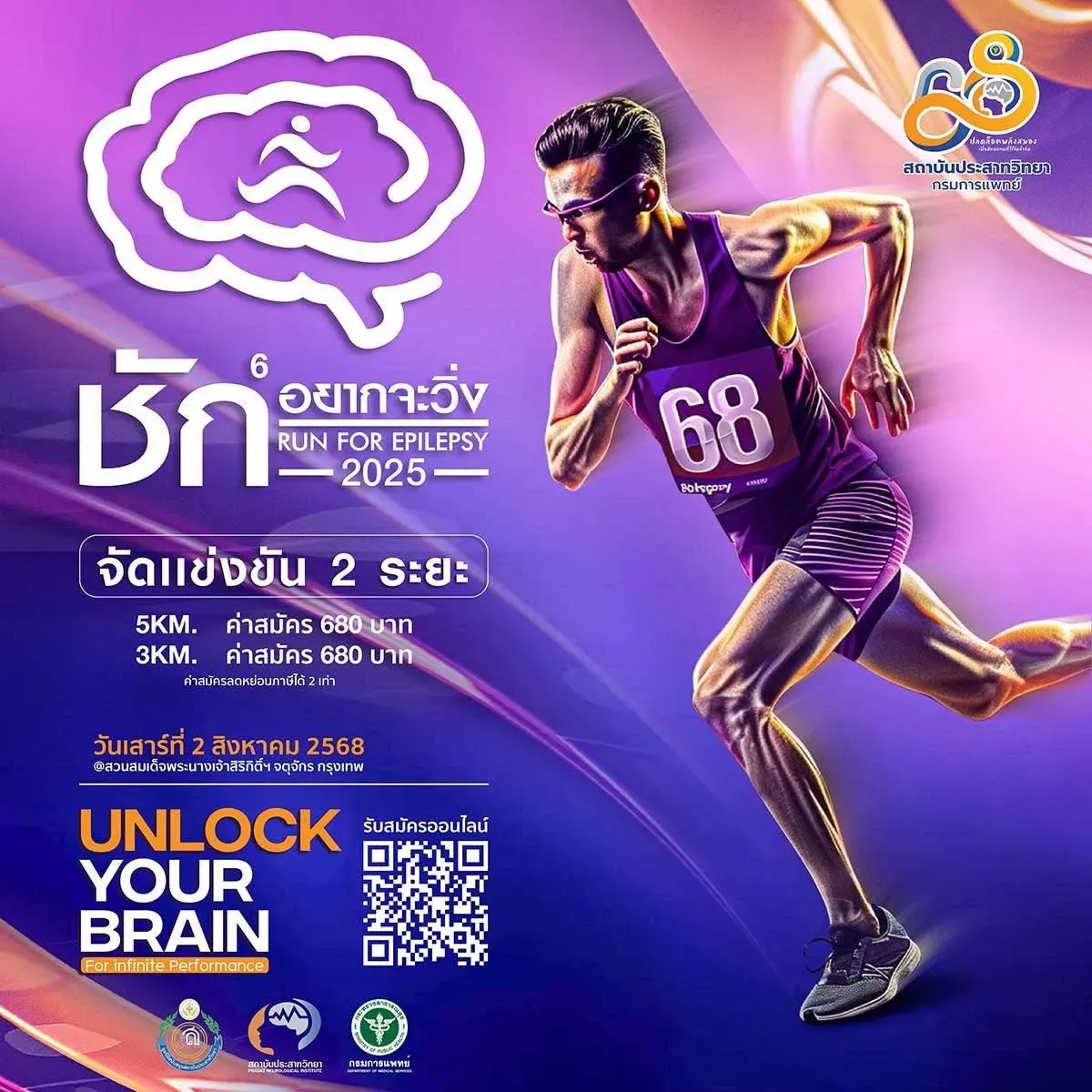 ชัก...อยากจะวิ่ง ปีที่ 6 : Run For Epilepsy 2025's banner