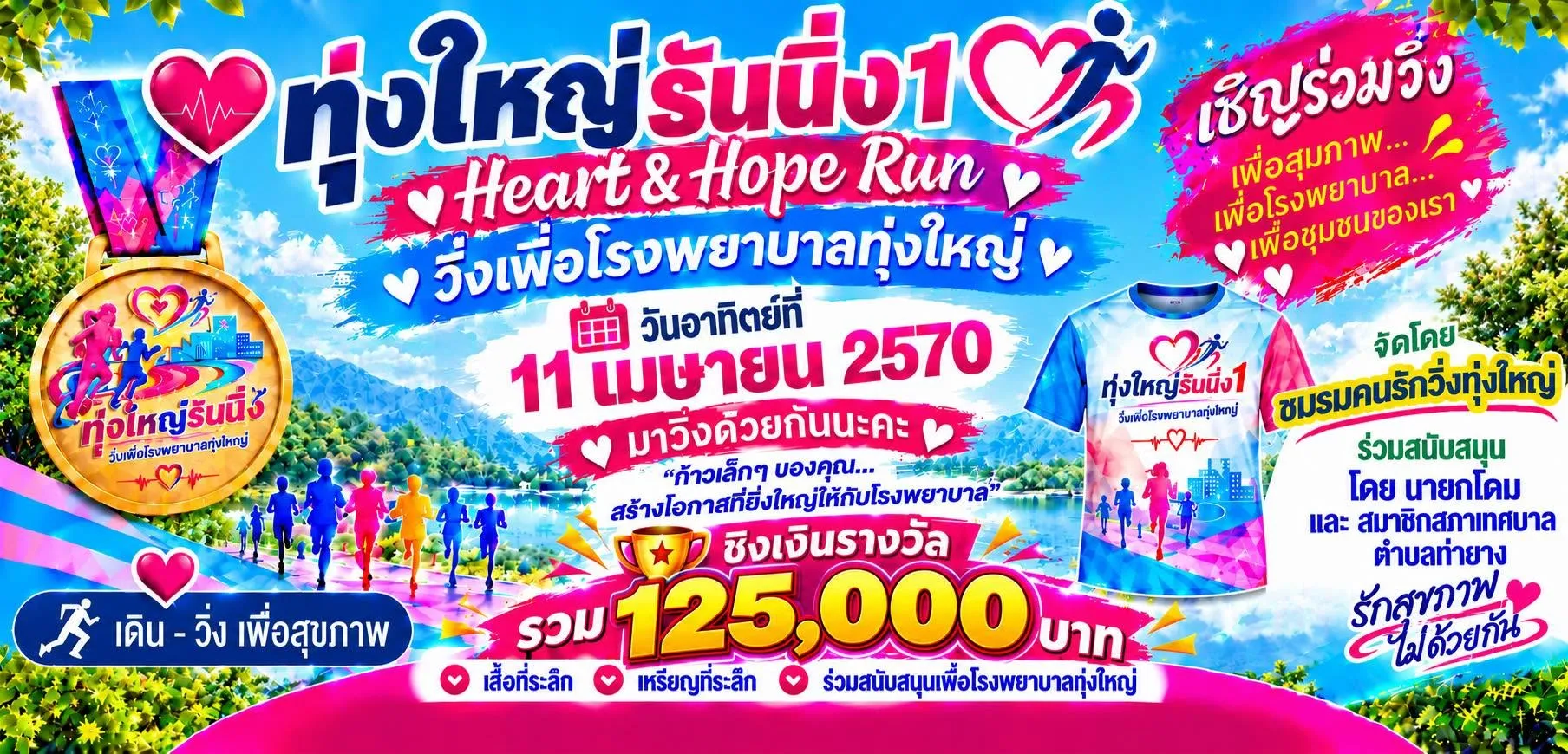 ทุ่งใหญ่รันนิ่ง 1 Heart & Hope Run